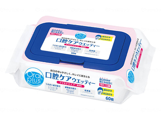 Asahi Group Foods Oral Plus Oral Care Wet Mild 60 pieces