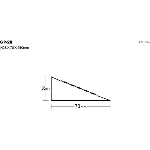光　段差マット　Ｈ２８ｍｍ用　（１本入）　GP-28　1 PK