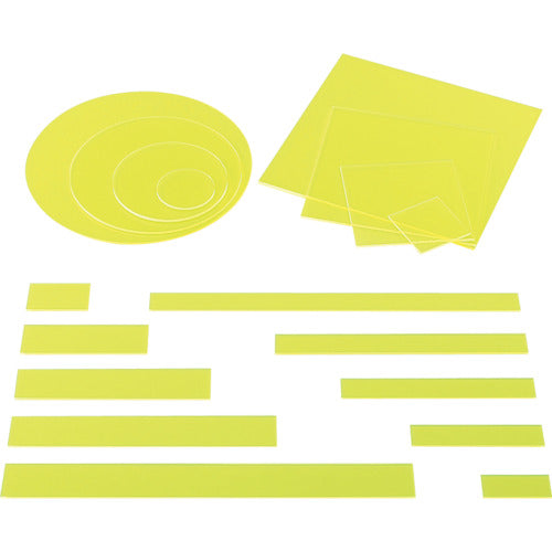 Light Acrylic Rectangle Fluorescent Green 150 x 30 x 2mm KA-1533 1 sheet
