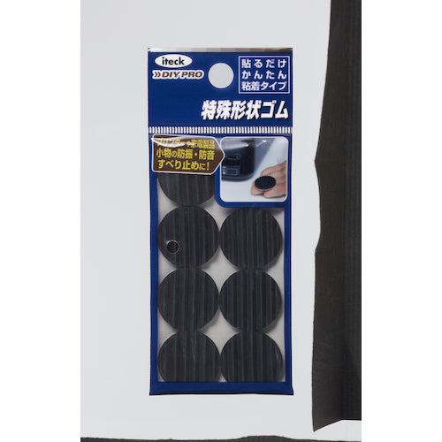 라이트 웨이브 고무 쿠션 블랙 3 × 20mm KWR20-1 1 PK