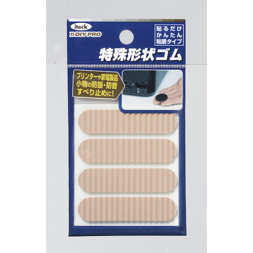 光　波ゴムクッション茶３×１３×５５ｍｍ　KWR51-2　1 PK