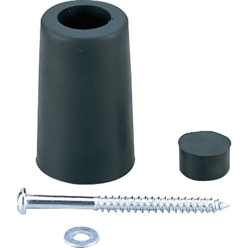 Hikari Rubber Cushion Door Stopper Black 2 pcs 40 x 25 PGD-40-1 1 PK