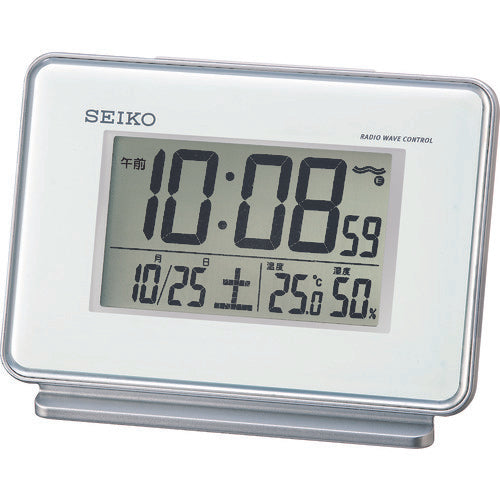 Seiko Temperature and Humidity Radio Controlled Clock SQ767W 1 unit