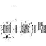 ＳＵＧＡＴＳＵＮＥ　（１７００９０５３９）ＡＳ−ＨＧ−ＣＶ−６５ＮＬクリーンヒンジ　AS-HG-CV-65NL　1 個