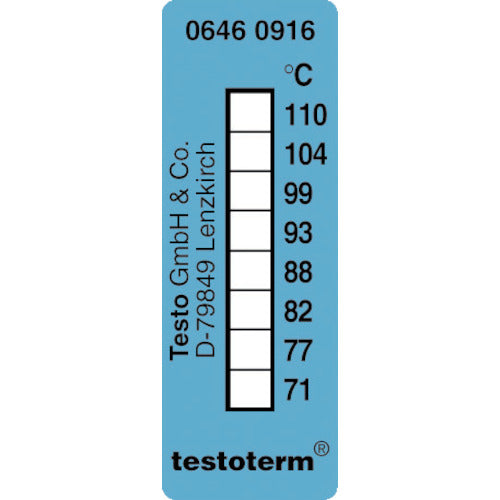 ＴＥＳＴＯ　サーモメーター・テープ　0646.0916 +71-+110　1 冊