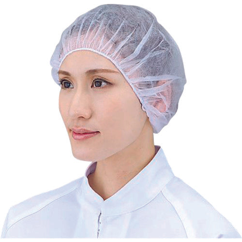 AS White Cap Nurse Cap 21W 100 pieces 6-8648-01 1 box