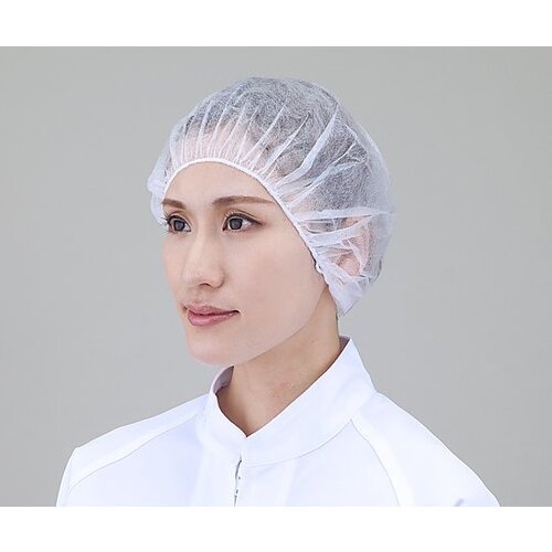 AS White Cap Nurse Cap 21W 100 pieces 6-8648-01 1 box