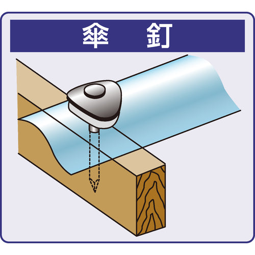 ＤＡＩＤОＨＡＮＴ　ステンレス連結傘釘パワースクリュー　１３×４５　素地　９本×３０連入　00028150　1 箱