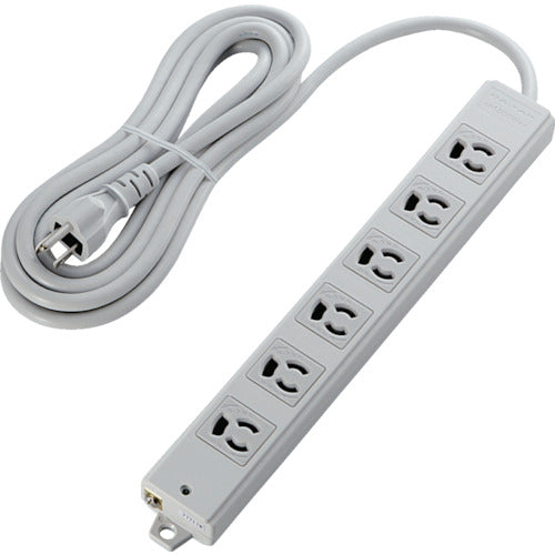 ELECOM 공사용 탭 EUROHS 지령 준거 빠짐 방지 3P 마그넷 6개구 3.0m 그레이 T-WRM3630LG/RS 1개