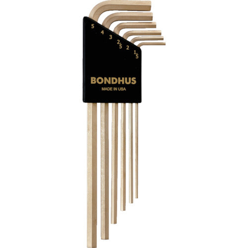 ＢＯＮＤＨＵＳ　六角Ｌ−レンチ　ロング　セット６本組（１．５−５ｍｍ）　HLX6MG　1 Ｓ