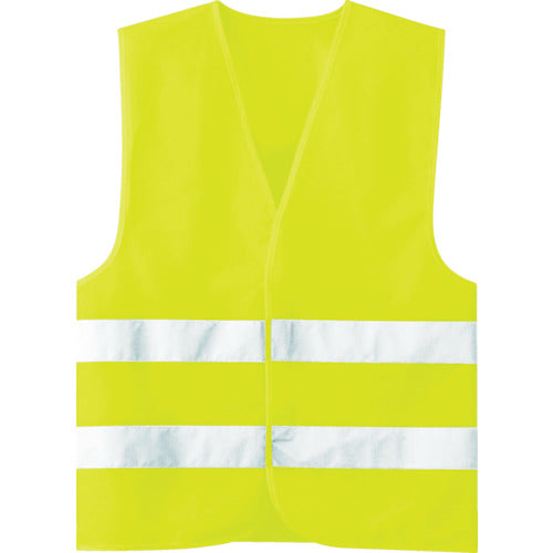 Midori Anzen High Visibility Safety Vest Fluorescent Yellow 4073160041 1 piece