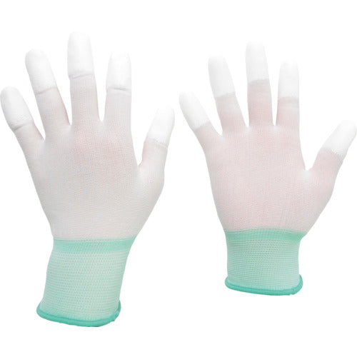 Midori Anzen quality control gloves (coated fingertips) 10 pairs, medium size, MCG501N-M, 1 bag