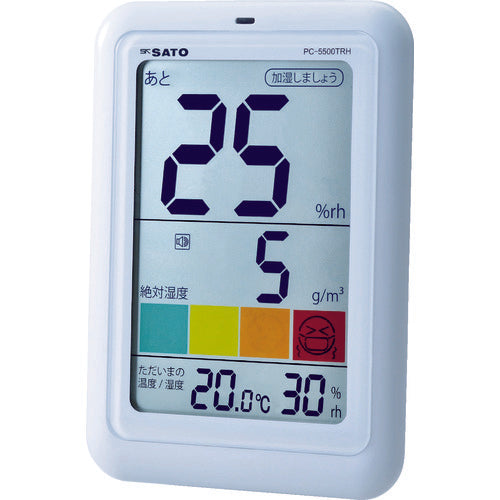 사토 디지털 온습도계 쾌적 내비플러스 PC-5500TRH (1051-00) PC-5500TRH 1개