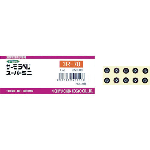 NOF Technology Thermo Label Super Mini 3-point display Irreversible 60 degrees 3R-60 1 CS