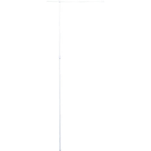 緑十字　のぼり用ポール（のぼり竿）　白　ノボリ用ポールＡ−Ｗ　全長１６００〜２９００ｍｍ　２段伸縮式　255101　1 本