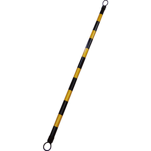 Green Cross Cone Bar Yellow/Black (Tiger) Cone Bar A (Large) 54mmΦ x 2m Reflective Type ABS Resin 122101 1 Piece