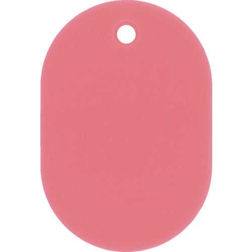 緑十字　小判札（無地札）　ピンク　６０×４０ｍｍ　スチロール樹脂　200026　1 枚