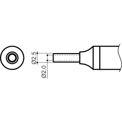 白光　ノズル　２ｍｍ　N4-01　1 個