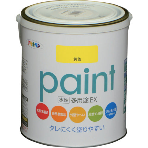 Asahipen Water-Based Multi-Purpose EX 1.6L Yellow 459749 1 Can