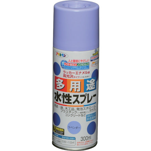 アサヒペン　水性多用途スプレー　３００ＭＬ　ラベンダー　565211　1 本