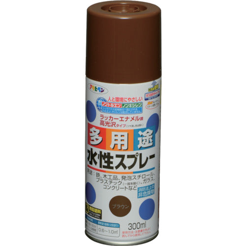 アサヒペン　水性多用途スプレー　３００ＭＬ　ブラウン　565259　1 本