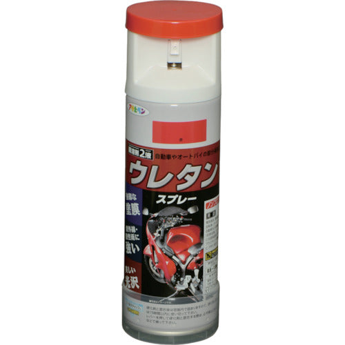 アサヒペン　弱溶剤型２液ウレタンスプレー　３００ＭＬ　赤　604842　1 缶