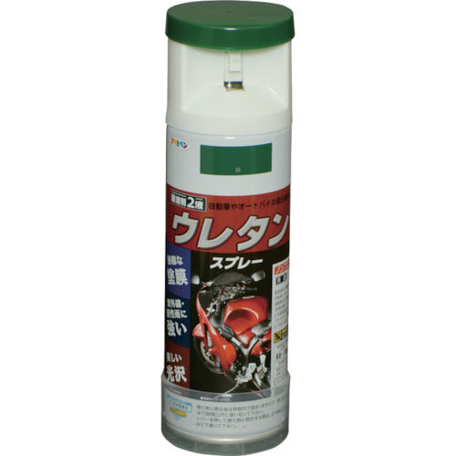 アサヒペン　弱溶剤型２液ウレタンスプレー　３００ＭＬ　緑　604859　1 缶