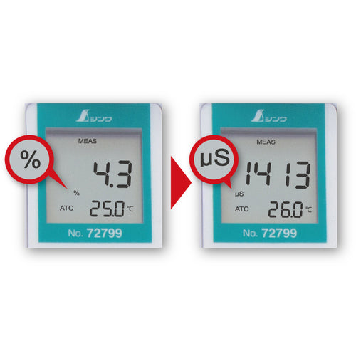 シンワ　デジタル塩分濃度計　72799　1 個