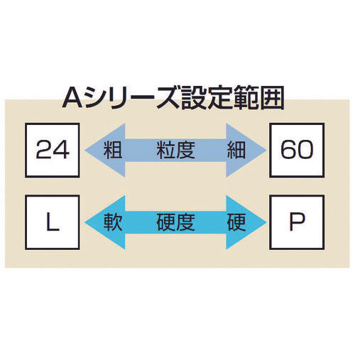 ノリタケ　汎用研削砥石　Ａ４６Ｏ濃青　１２５Ｘ１３Ｘ１２．７　1000E00040　10 個