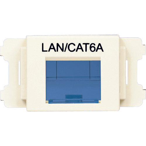 PANDUIT JIS 플레이트용 셔터 부착 어댑터 오프 화이트 LAN・CAT6A(10개입) CMASSP6AIW-X 1봉