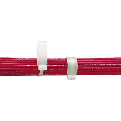 PANDUIT Nylon Cable Ties Sta-Strap Flag Type 4.6 x 170 x 1.1 Natural 100 Pieces SSM2S-C 1 Bag
