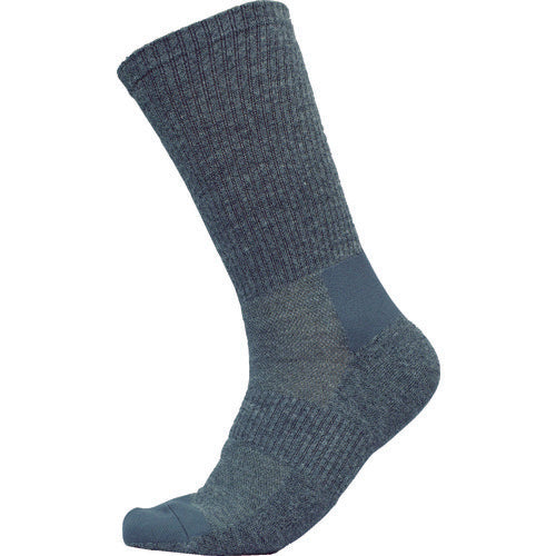 Midori Anzen Safety Shoes Socks, Strong Fit Socks, Gray, TFS-01-GY, 1 Pair