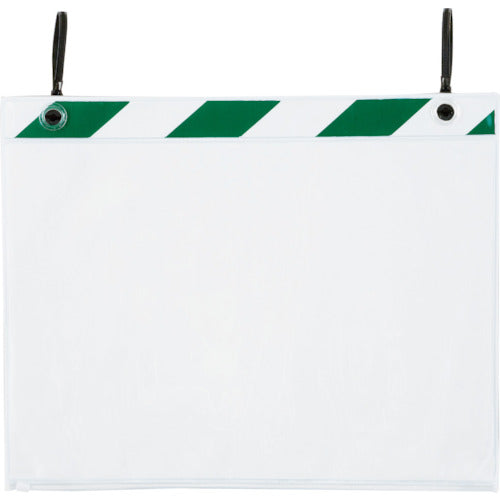 Unit Pocket Hanger A3 Landscape Green and White 5 Pieces 340-39 1 Set