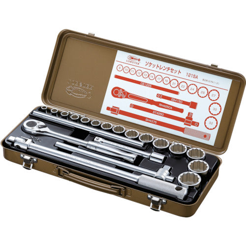 새우 소켓 렌치 세트 삽입 각 12.7mm 12각 1215A 1 S