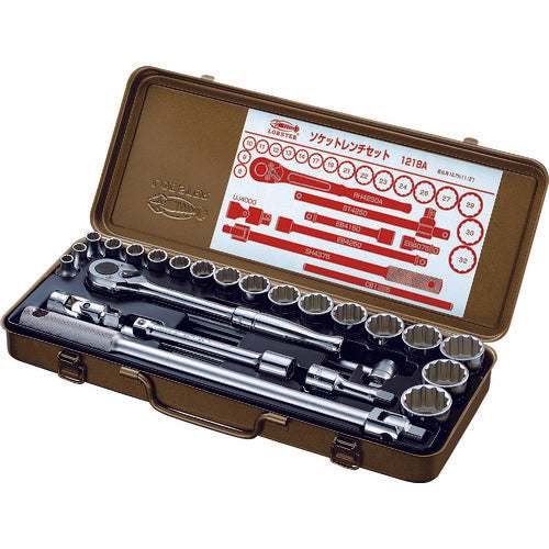 새우 소켓 렌치 세트 삽입 각 12.7mm 12각 1218A 1 S