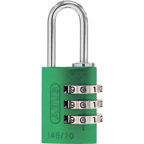 ＡＢＵＳ　ナンバー可変式南京錠　１４５−２０　グリーン　145-20-GR　1 個