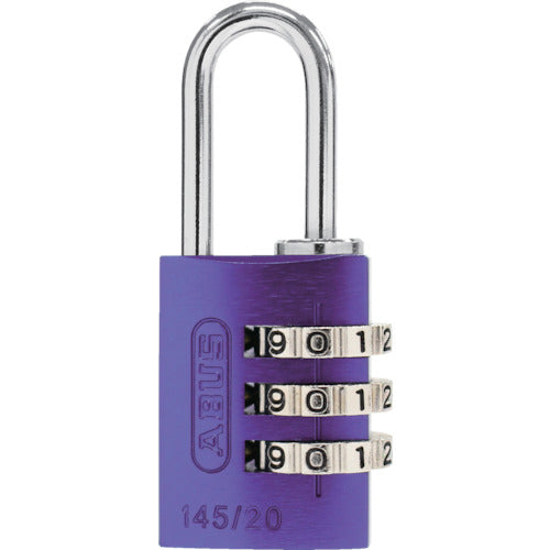 ＡＢＵＳ　ナンバー可変式南京錠　１４５−２０　パープル　145-20-PU　1 個