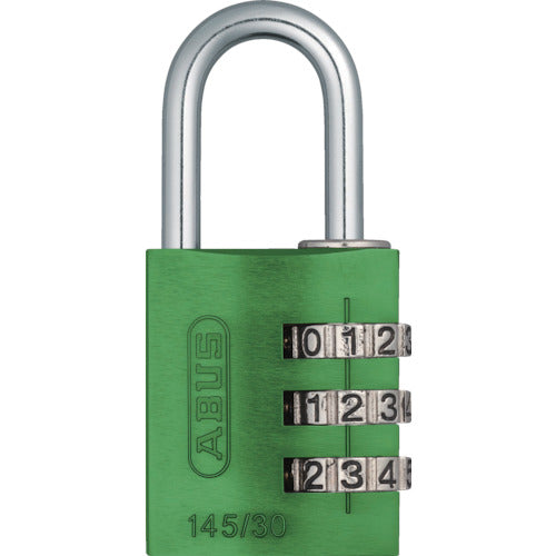 ＡＢＵＳ　ナンバー可変式南京錠　１４５−３０　グリーン　145-30-GR　1 個