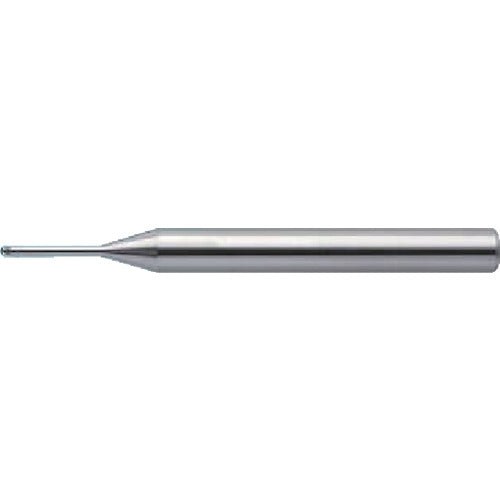 ユニオンツール　２枚刃ＣＢＮハイグレードロングネックボールＲ０．５×有効長１０．０×刃長０．７×全長５０　CBN-LBF2010-100　1 本