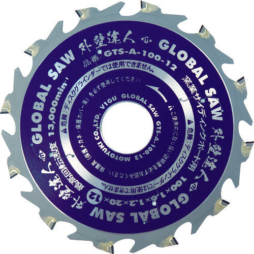 Motoyuki Global Saw, Tip Saw for Ceramic Siding Boards, Exterior Wall Master GTS-A-100-12, 1 Piece