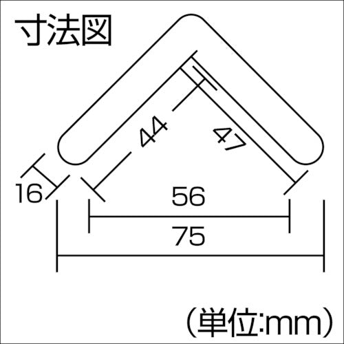 光　クッションＬ型プロテクター１０００ｍｍ　KLSPS-106　1 本