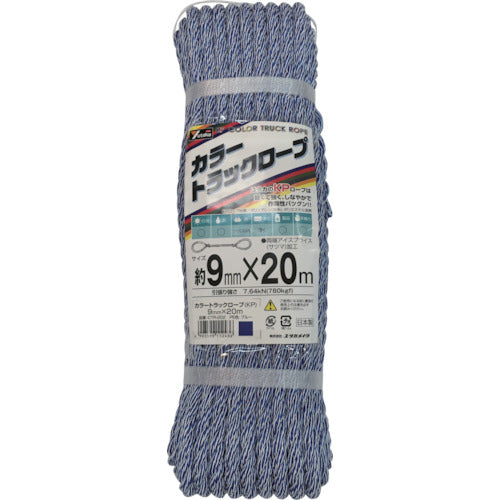 유타카 메이크 컬러 트랙 로프 9mm×20m 블루 CTR-202 1권