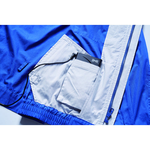 Air-conditioned clothing, cotton/polyester blend workwear only, blue, M, KU90470-C04-S2, 1 unit