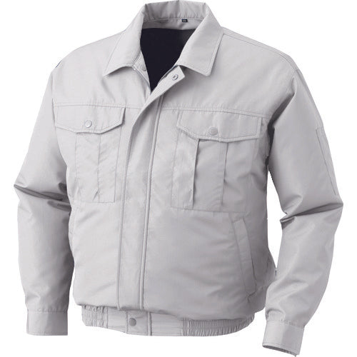 空調服　ポリエステル製ワーク空調服［［Ｒ下］］　ウェアのみ　シルバー　ＬＬ　KU90540-C06-S4　1 着