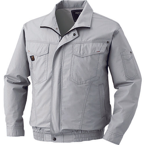 Air-conditioned clothing, thin cotton stand-up collar only, silver, L, KU91400-C06-S3, 1 unit