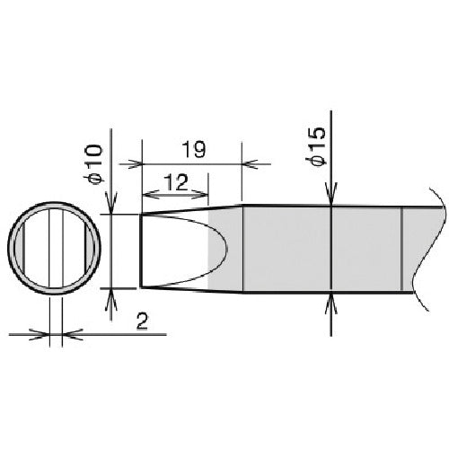 GUT Temperature Control Soldering Iron RX-892AS Replacement Tip 10D RX-89HRT-10D 1 pc