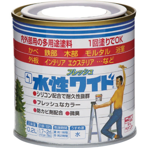 ニッぺ　水性フレッシュワイド　０．２Ｌ　アートイエロー　ＨＴＡ１４１−０．２　4976124028106　1 缶