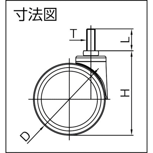 ＳＡＭＳＯＮＧ　デザイン双輪キャスター「Ｋｅｌｌｙ」　ネジ　自在　１００ｍｍ　KELLY-T-100　1 個