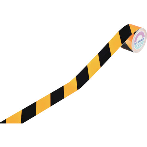 녹색 십자 호랑이 무늬 테이프 형광 오렌지 / 블랙 TR4-B 45mm 폭 × 10m 실내 용 256402 1 권