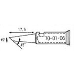 コテライザー　ガス式コードレスはんだこて　コテライザー７０・９０オート　Φ２×１７．５　角度４５度　70-01-06　1 本